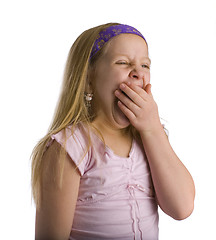 Image showing Girl Yawning