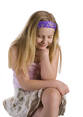 Image showing Girl Thinking 