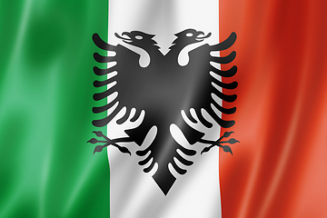 Image showing Italian Arberesh ethnic flag, Italia