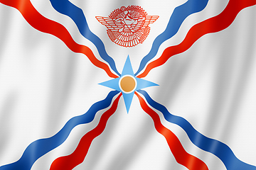 Image showing Assyrians ethnic flag