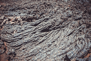 Image showing Lava flow detail on Pico do Fogo, Cape Verde