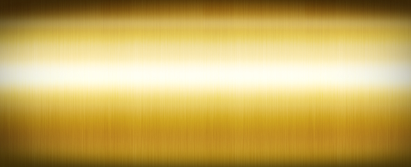 Image showing Gold brushed metal. Banner background texture