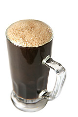 Image showing Black beer mug isolated on white