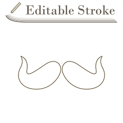 Image showing Poirot Mustache Icon