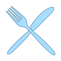 Image showing Fork And Knife Icon