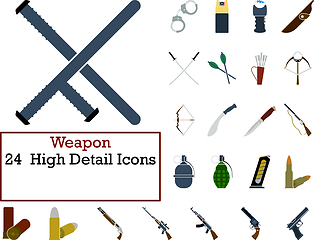 Image showing Weapon Icon Set