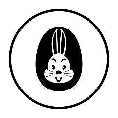 Image showing Easter Egg With Rabbit Icon