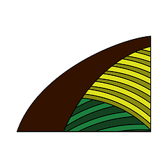 Image showing Agriculture Field Icon