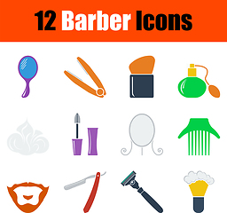 Image showing Barber Icon Set