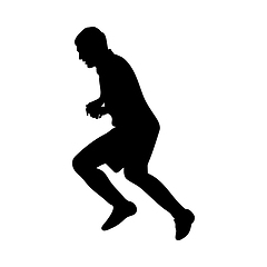 Image showing Soccer Player Silhouette