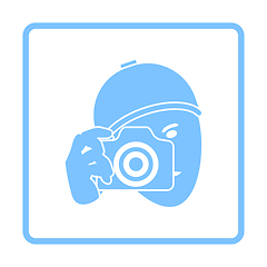 Image showing Detective With Camera Icon