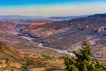Image showing Mountain landscape with canyon, Ethiopia