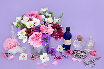 Image showing Preparation of Flowers and Herbs for Herbal Remedies