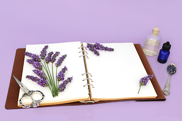 Image showing Lavender Flower Herb Aromatherapy Essential Oil Preparation
