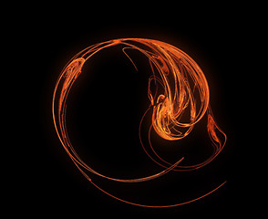 Image showing fire flame in the dark