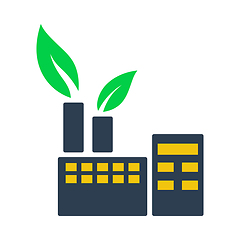 Image showing Ecological Industrial Plant Icon