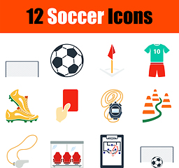 Image showing Soccer Icon Set