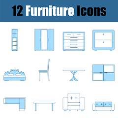 Image showing Furniture Icon Set