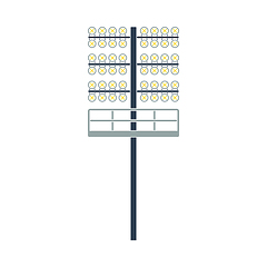 Image showing Soccer Light Mast Icon