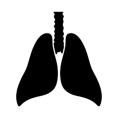 Image showing Human Lungs Icon