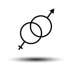 Image showing Man Female Symbol Icon