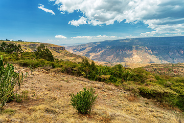 Image showing Semien or Simien Mountains, Northern Ethiopia near Debre Libanos. Africa wilderness