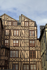 Image showing Half-timbered medieval building