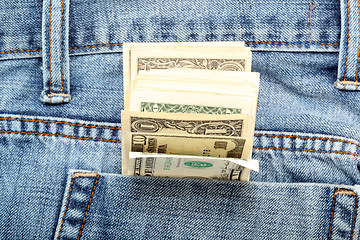 Image showing dollars and pocket