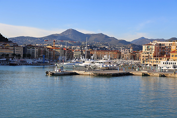 Image showing View above Port of Nice, French Riviera, France