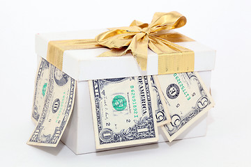 Image showing white gift expensive