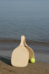 Image showing beach rackets