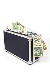 Image showing black case and money