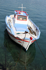 Image showing floating boat