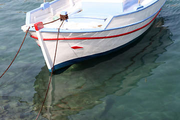 Image showing moored boat detail