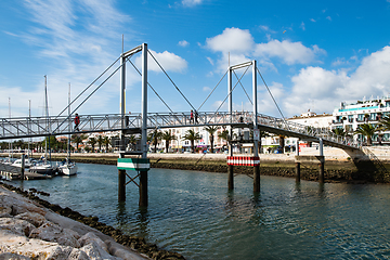 Image showing Lift bridge at Lagos marina