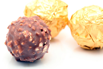 Image showing chocolate with nuts