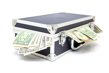 Image showing case full of dollars