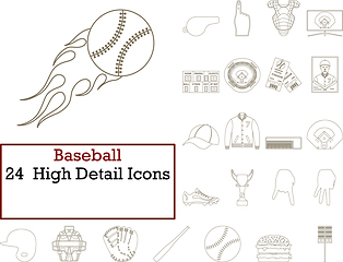 Image showing Baseball Icon Set