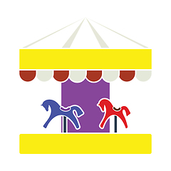 Image showing Children Horse Carousel Icon