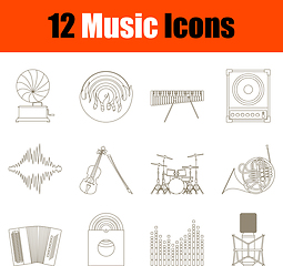 Image showing Music Icon Set