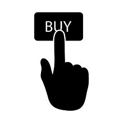 Image showing Finger Push The Buy Button Icon