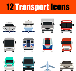 Image showing Transport Icon Set