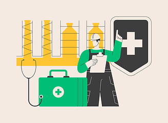 Image showing Occupational health abstract concept vector illustration.