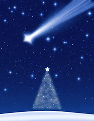 Image showing shooting star for wishing