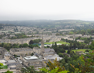 Image showing Aerial view of Bath