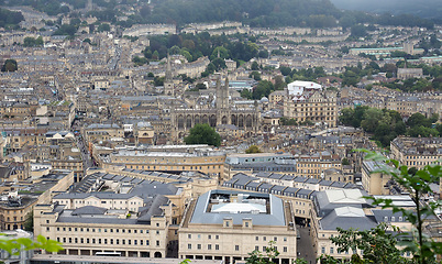 Image showing Aerial view of Bath