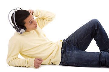 Image showing Enjoying good music