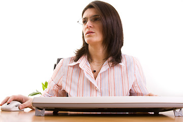 Image showing businesswoman working