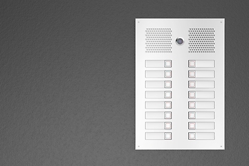 Image showing Apartments intercom panel