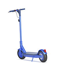 Image showing Modern blue electric scooter